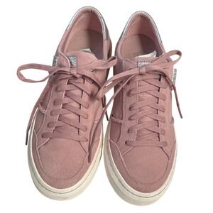 UGG W Alameda Lace Up Suede Sneakers Rose Pink Silver Women's‎ 9 – Excellent